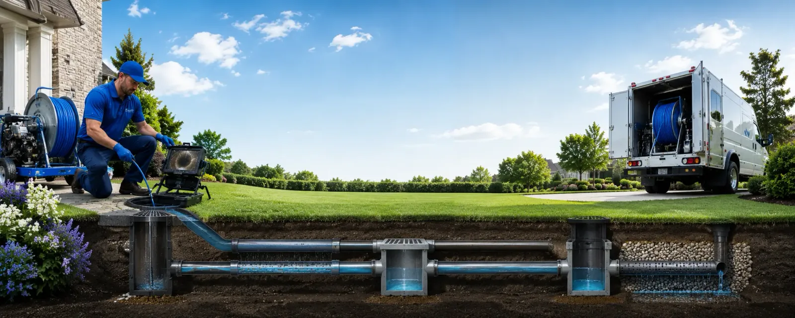 Outdoor drain cleaning information for Nelson, PA